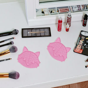 Nettoyant pour pinceaux de <span class=keywords><strong>maquillage</strong></span> Fox-Nouveau tapis de nettoyage en silicone pour un <span class=keywords><strong>entretien</strong></span> rapide des pinceaux - Product Image 6