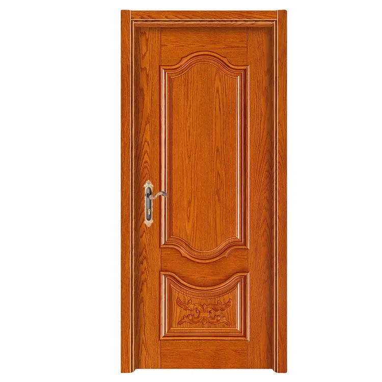 Factory Wholesales Customized Wholesale MDF Melamine Moulded Wooden door For bedroom Interior Eco-composite door Pre-hang