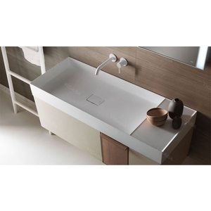 Lavabo rectangulaire à surface solide en pierre artificielle, nouveau design, vasque pour table, évier de salle de bains, 2020 - Product Image 6