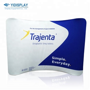 Màn hình vải căng YIDISPLAY Wave Series 10FT, khung nhôm, in thăng hoa, hình dạng cong, dùng làm phông nền hội chợ thương mại - Product Image 3