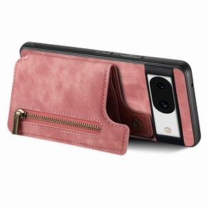 Para Google Pixel 7 7A Funda con tarjetero, funda con soporte estilo cremallera para Google Pixel 6 8A 9 <span class=keywords><strong>Pro</strong></span> - Product Image 1