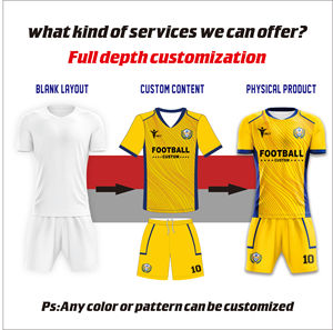 Maillot de football personnalisé à sublimation, à manches courtes et rayé, avec technique de découpe automatisée - Product Image 6