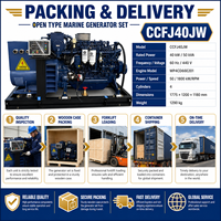 Groupe électrogène diesel marin triphasé turbocompressé SCDC40JW 40 kW 1800 tr/min 60 Hz alimenté par un groupe électrogène marin SCDC WP4CD66E201