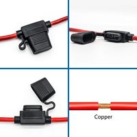 Porte-fusible moyen de calibre 12 Porte-fusible en ligne 12 AWG avec fusible à lame ATC de 30 ampères