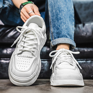 Zapatillas de Skateboard Casuales Blancas Transpirables con Cordones para Hombre, Estilo Coreano, Novedad Primavera 2026, Combinables con Todo - Product Image 3