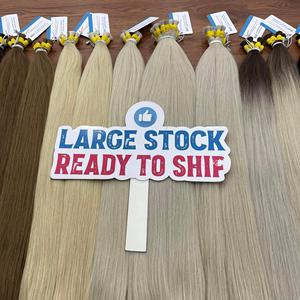 ผมต่อสีร้อนปริมาณมากผมธรรมชาติเนื้อเรียบหรูหราสีเต็มพร้อมส่งปรับแต่งสไตล์และความยาวได้ - Product Image 4