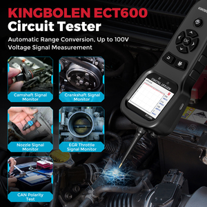 Testeur de circuit électrique automobile Kingbolen ECT600 12-24V, garantie 1 an, outil universel pour système électrique - Product Image 4