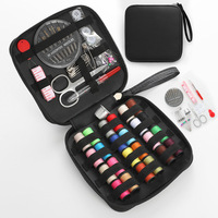 Kit de couture de voyage portable avec aiguilles, fil et ciseaux pour la réparation de vêtements à domicile, à l'hôtel ou en cas d'urgence