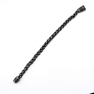 Yunnique – Bracelet en argent tibétain unisexe, fermoir magnétique, motif floral, bijoux - Product Image 3