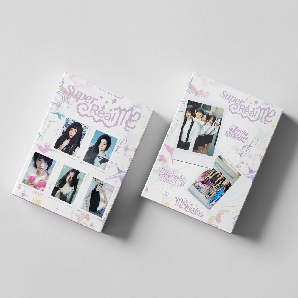 55pcs/set KPOP ILLIT SUPER REAL ME Photocards Album Postcard