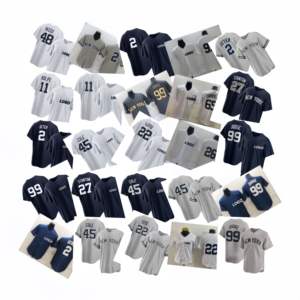 <strong>New</strong> <strong>York</strong> <strong>Yankee</strong> Team Polyester Baseball Jersey Stitched Fan Edition Custom Baseball <strong>T</strong>-<strong>Shirt</strong> with Team Logo Factory Supply - Product Image 1