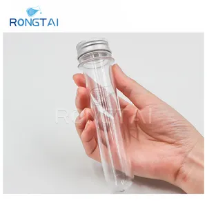 RONGTAI Transparent Plastic Test Tube Suppliers 13*100mm Plastic Test Tubes 50Ml China Plastic Test Tubes With Caps