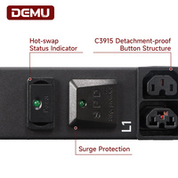 PDU intelligent 0U pour rack, triphasé, 42 prises C3915 verrouillables, compteur IP, contrôle à distance, boîtier de distribution de données, multiprise