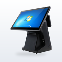 Terminal de point de vente à écran unique Windows avec écran client, caisse enregistreuse pour magasin de détail et petite entreprise, comptoir de caisse