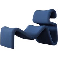 Chaise longue Runxi Designer Abstract Lines Bend Bendy en fibre de verre profilée 2024