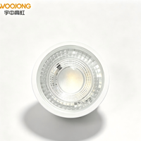 Ampoule LED GU10 MR16 5W avec lentille optique, design à face plate, éclairage encastré pour la maison