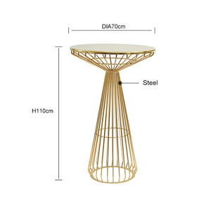 Table de bar à cocktails en acier sur mesure pour l'extérieur avec un design moderne pour les événements en plein air - Product Image 2