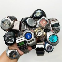 Pintime Montre-Bracelet Homme Vintage Y2K Lumineuse Quartz Date Étanche Design Unique