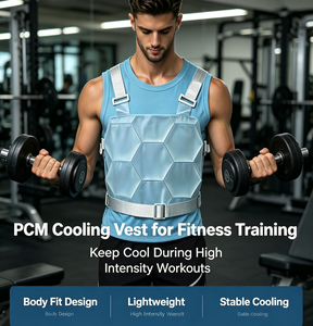 Chaleco Refrigerante Reutilizable con Material de Cambio de Fase PCM <span class=keywords><strong>para</strong></span> Enfriamiento Corporal Post-Entrenamiento, Alivio del Calor <span class=keywords><strong>para</strong></span> Entusiastas del Gimnasio y el Fitness - Product Image 1
