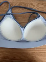 Soutien-gorge de sport pour femme, ajusté, à rembourrage fixe double face, style débardeur croisé, pour la gym, la course, le fitness et le yoga
