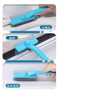 Cepillo giratorio para limpieza de huecos con cerdas de nailon azul cielo para limpieza de pisos de baño y cocina - Product Image 5