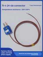 Connecteur pour applications cryogéniques à basse température, fil de détection de température, thermocouple de type T TT-T-24-SLE PFA