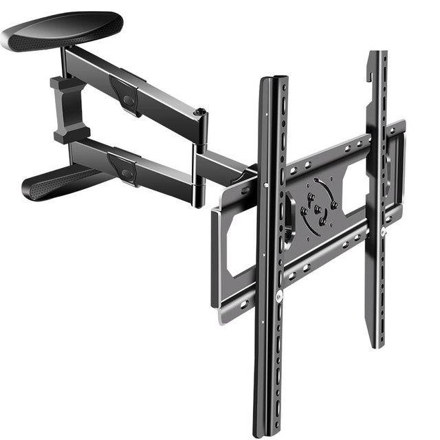 Factory Full Motion TV Wall Mounting Bracket Supports 40-80 Inch Horizontal Vertical Screen Rotation 50KG Load Capacity