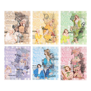 10 feuilles par paquet, série Dawn & Dusk, autocollants mignons pour journal créatif et fournitures pour journal <span class=keywords><strong>d</strong></span>'enfant - Product Image 5