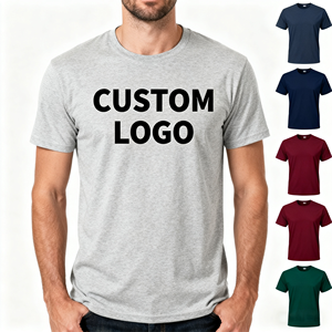 Venta al por mayor bajo MOQ diseño único camisetas 70% poliéster 30% algodón camisetas de gran tamaño para hombres con camiseta logotipo impreso - Product Image 1