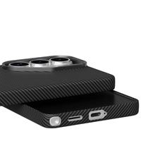 JOYPORODO B357 Étui magnétique tendance en PC avec autocollants aquatiques pour Samsung S23 S24 S25 Ultra, coque de téléphone antichoc à texture fibre de carbone