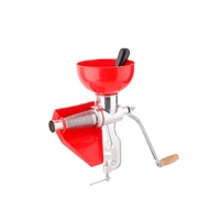 Handmatige tomatenpuree- en sapmachine van aluminium, handmatige fruitpers