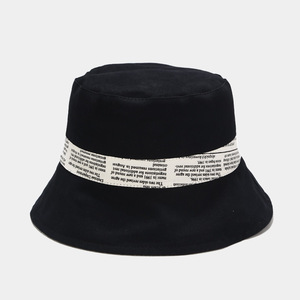 Nouveauté : Chapeau Bob Réversible Unisexe 2-<span class=keywords><strong>en</strong></span>-1 Noir et à Motif Journal, Style Vintage Décontracté, Protection Solaire - Product Image 4