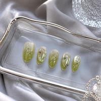 Y5 Factory – Kit d'ongles artificiels réutilisables de haute qualité, vente en gros, fournitures d'ongles verts en acrylique