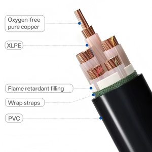 Cable de Alimentación de Alta Tensión con Núcleo de Aluminio, Aislamiento XLPE, Tipo Blindado, para Subestaciones, Redes Eléctricas e Infraestructura - Product Image 6