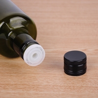 250ml,500,750 Bouteille en verre marasca vide ronde vert foncé huile d'olive à vendre