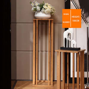 Soporte de Bambú Sólido Estilo Chino, Tamaño Personalizado, Multifuncional, para Interiores, Decorativo de Año Nuevo, con Almacenamiento, para Piso - Product Image 1