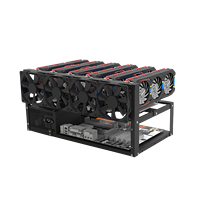 Tilta-boîtier d'air ouvert en acier, cadre pour ordinateur, GPU PC 8, support de plate-forme pour cadre de montage 8 gpu