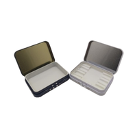 Boîtes métalliques rectangulaires vides à charnière, de qualité alimentaire, pour cigarettes, avec impression personnalisée et s
