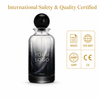 Faible MOQ 200 – Eau de Parfum Personnalisée pour Homme, Boisé Fumé, Flacon en Verre Foncé, Marque Privée