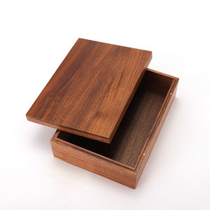Walnut Wooden Modern Custom Storage Gift <b>Box</b> <b>with</b> <b>Lid</b> Durable & Space Saving Home <b>Decoration</b> Packaging for Jewelry Chocolate - Product Image 5