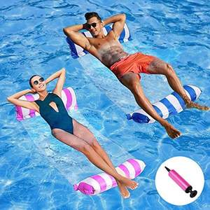 Flotador Inflable de PVC de <span class=keywords><strong>Dos</strong></span> Tubos con Rayas, Plegable, para <span class=keywords><strong>Piscina</strong></span>, Modelo YY-250110, Protección Ambiental, Transfronterizo - Product Image 4