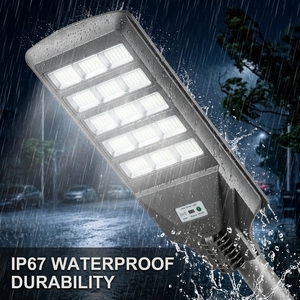 Lampione Solare Integrato Tutto in Uno IP65 Impermeabile per Esterni in Alluminio con Certificati CCC e RoHS - Product Image 1