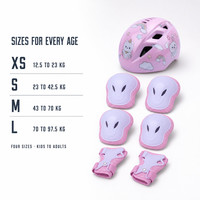 Casque de vélo pour enfants en PC/EPS personnalisé OEM pour tous les âges, protections genoux et poignets pour le cyclisme et le patinage