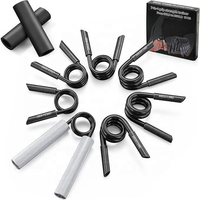 PINJIAN Kit d'entraînement portable 7-en-1 en alliage d'aluminium pour la force des doigts, du poignet et du bras