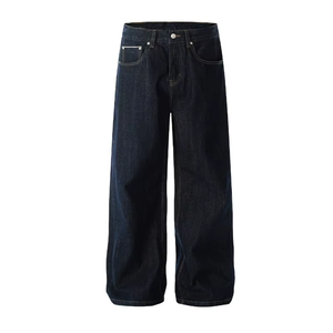 Jeans da Uomo in <span class=keywords><strong>Denim</strong></span> Grezzo Selvage Originale da 14.5 oz, Gamba Dritta, Stile Coreano, Casual, <span class=keywords><strong>Denim</strong></span> Grezzo Giapponese - Product Image 3