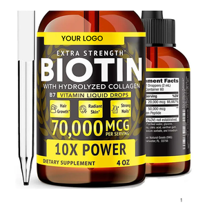 Premium iyi fiyat yüksek saflıkta 99% Vitamin h Keratin hyaluronik asit karmaşık karışımları biyotin sıvı çivi sağlık adam için düşer - Product Image 1