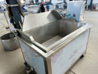 Friteuse carrée automatique avec contrôle de la température, friteuse carrée à huile et à eau pour le tofu et les produits à base de haricots