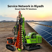 Machine de forage et de pose de pieux APCOM pour fermes solaires