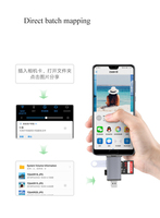 Pembaca Kartu Multifungsi 3 in 1 USB Type C Micro OTG Instalasi Eksternal untuk Kartu SD TF