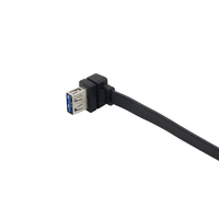 Cable de extensión USB 3,0, Conector de 90 grados, 20 pines, Panel de chasis montado para ordenador